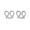 304 Stainless Steel S-Hook Clasps STAS-Z124-04C-P-1