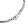 Alloy with Rhinestone Pendant Necklace NJEW-G111-01P-3