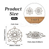 Tibetan Style Alloy Chandelier Components Links TIBE-TAG0001-01-4