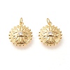 Brass Pendants X-ZIRC-L098-026G-1