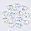Transparent K9 Glass Beads GGLA-S056-7x8-001AB-1