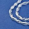 Electroplate Glass Beads Strands EGLA-R020-8x4mm-13-3