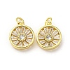 Brass with Cubic Zirconia Pendants FIND-Z023-13G-1