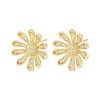 Brass Stud Earring Findings LS-KK-Z099-05G-01-1