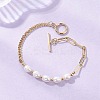 Natural Cultured Freshwater Pearl Beaded Bracelets BJEW-JB12710-1