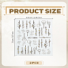 PET 5D Embossed Nail Art Stickers AJEW-WH0816-215-2