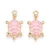 Alloy Enamel Pendants PALLOY-T092-26G-03-1