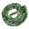 Transparent Crackle Baking Painted Glass Beads Strands DGLA-T003-01A-04-2