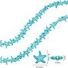 10 Strands Synthetic Turquoise Beads Strands G-OC0002-12-2