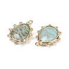 Natural Amazonite Faceted Pendants G-K347-06G-06-2