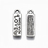 Tibetan Style Alloy Pendants TIBEP-N009-062AS-RS-2