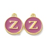 Golden Plated Alloy Enamel Charms ENAM-XCP0001-13Z-1