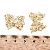 Brass Micro Pave Clear Cubic Zirconia Beads KK-Z059-03G-3