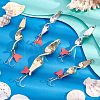 8Pcs 8 Style 201 Stainless Steel Fishing Crankbaits FIND-FH0003-68-2