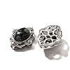 Natural Snowflake Obsidian Multi-Strand Links KK-M304-04P-18-2
