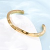 Always In My Heart 304 Stainless Steel Cuff Bangles for Women BJEW-D361-01G-3