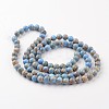 Natural Imperial Jasper Beads Strands X-G-I122-6mm-13-2