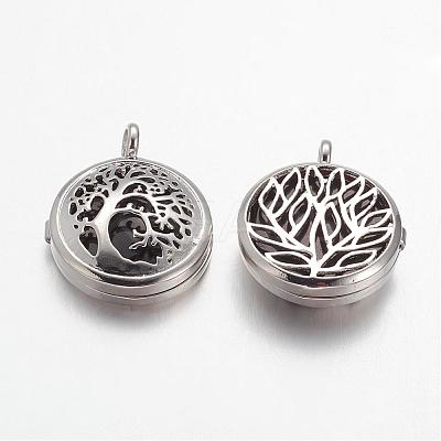 Natural Obsidian Pendants G-G910-B12-1