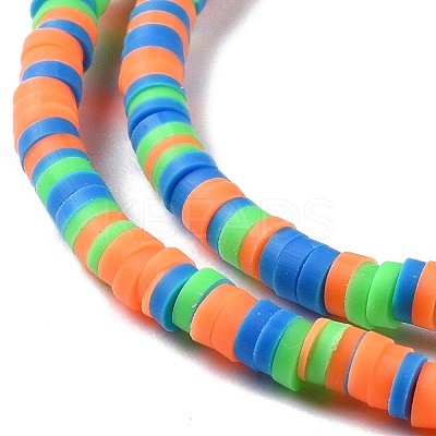Handmade Polymer Clay Beads Strands CLAY-R089-3mm-008-1