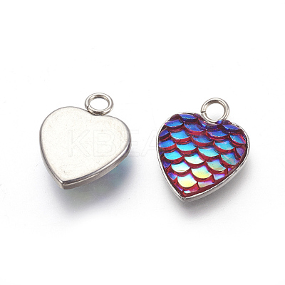 304 Stainless Steel Pendants STAS-F184-B02-1