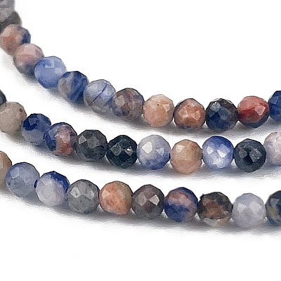 Natural Sodalite Beads Strands X-G-A097-A12-01-1