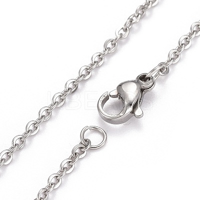 Non-Tarnish 304 Stainless Steel Pendant Necklaces NJEW-Z004-05P-1