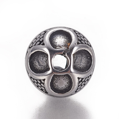 304 Stainless Steel Beads STAS-F212-049AS-1