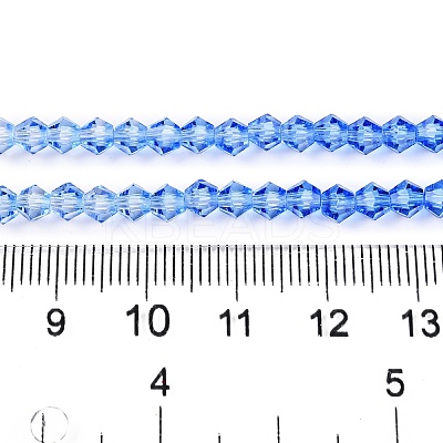 Gradient Color Baking Paint Glass Bead Strands DGLA-A039-T6mm-A020-1