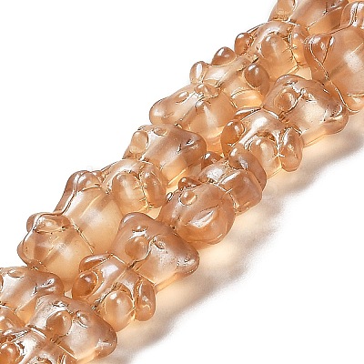 Electroplate Glass Beads Strands EGLA-Q127-01M-1