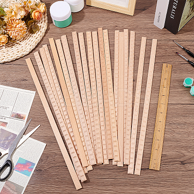 Square Wood Carving Waistline Edge Strips for Living Room Background Wall Decorative DIY-WH0622-561-1