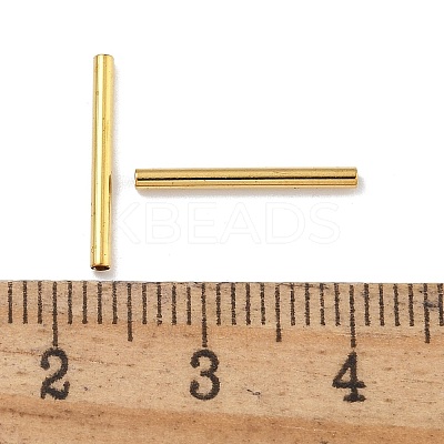 Brass Tube Beads KK-B120-03I-G-1