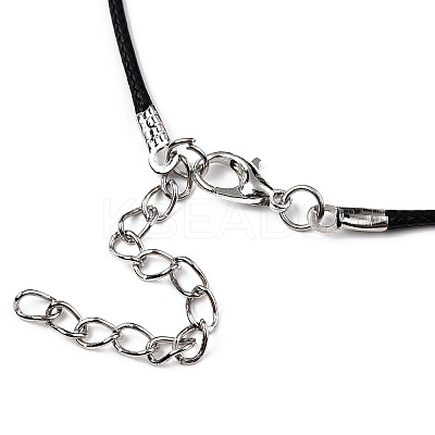Braided Waxed Cotton Cord Necklace Making MAK-YWC0001-01P-M2-1