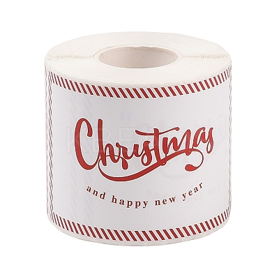 200Pcs Christmas Theme Paper Self-Adhesive Stickers DIY-M070-02D-1