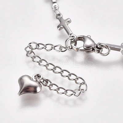 Tarnish Resistant 304 Stainless Steel Bracelet Making STAS-L248-002P-1