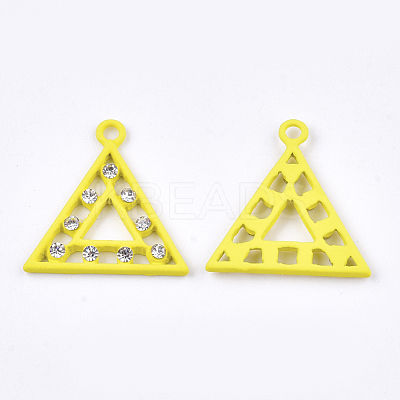 Spray Painted Alloy Pendants PALLOY-S122-03C-1