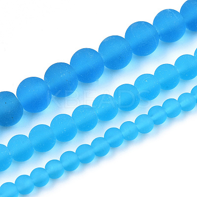 Transparent Glass Beads Strands GLAA-T032-T6mm-MD06-1