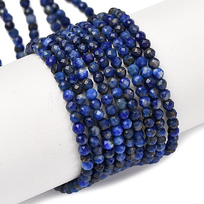 Natural Lapis Lazuli Beads Strands G-E351-09-1