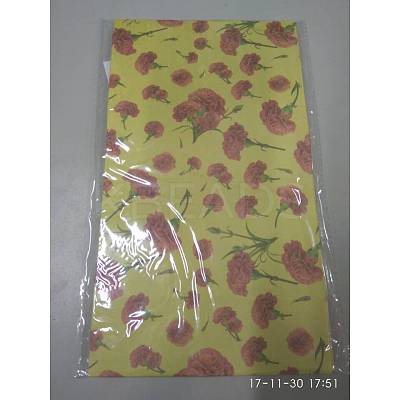 Flowers Floral Paper Gift Bag CARB-WH0001-02B-1