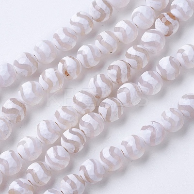 Natural Agate Beads Strands X-G-G752-01-8mm-1