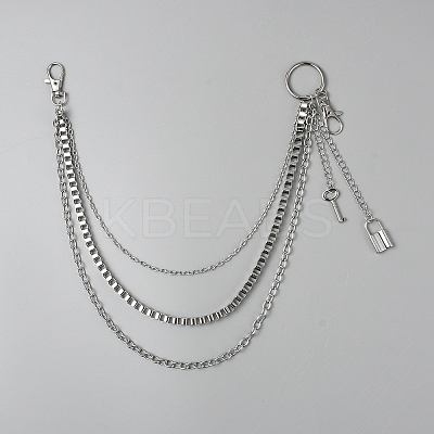 Alloy Triple Layer Trousers Chain HJEW-WH20071-006P-1