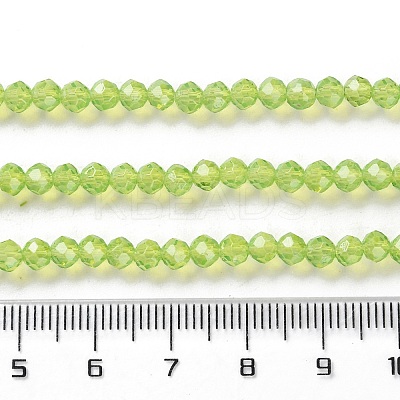 Baking Paint Transparent Glass Beads Strands DGLA-A034-J4MM-D07-1