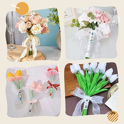 20Pcs 10 Colors Glass & Alloy Angel Brooch JEWB-WR00001-1