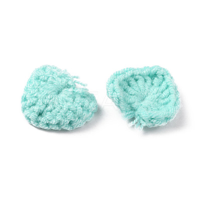 Handicraft Cotton Knitting Heart Ornament Accessories FIND-WH0116-44D-1