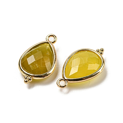 Natural Korea Jade Faceted Pendants G-M431-15G-02-1
