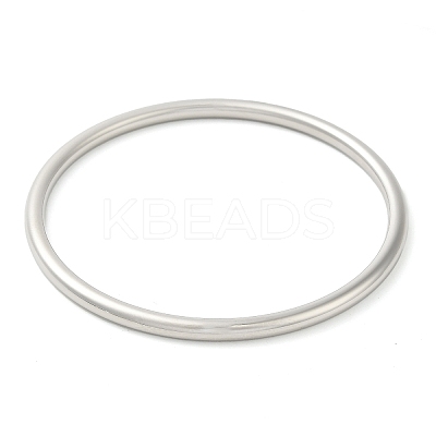 Non-Tarnish 304 Stainless Steel Simple Roung Ring Bangles for Women BJEW-F461-01G-P-1