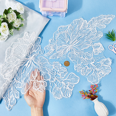 Lace Embroidery Sewing Fiber DIY-WH20066-005B-1