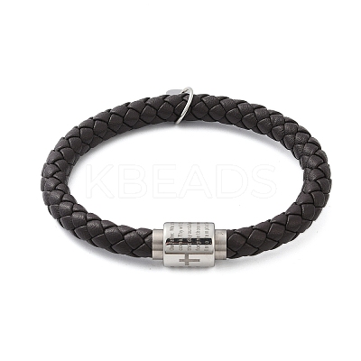 Braided Microfiber Leather Cord Bracelets BJEW-D304-13P-01-1