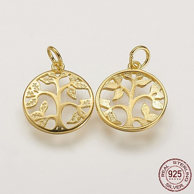 925 Sterling Silver Pendants STER-K029-01G-1
