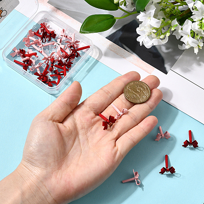32Pcs 2 Colors Alloy Stud Earring Findings FIND-BBC0004-33-1