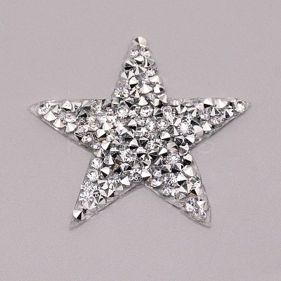 Star Glitter Hotfix Rhinestone DIY-WH0301-92A-02-1